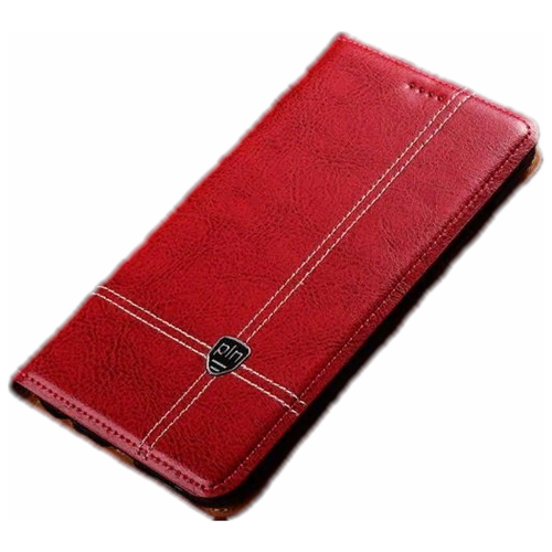 фото Чехол-книжка mypads premium для samsung galaxy s11 + plus / samsung galaxy s20+ plus из качественной натуральной мраморной кожи буйвола прошитый элегантной прострочкой красный с магнитной крышкой