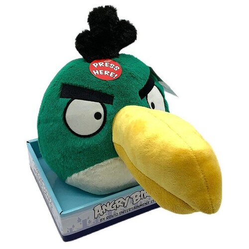 Мягкая игрушка ANGRY BIRDS, цвет зеленый, 20см.