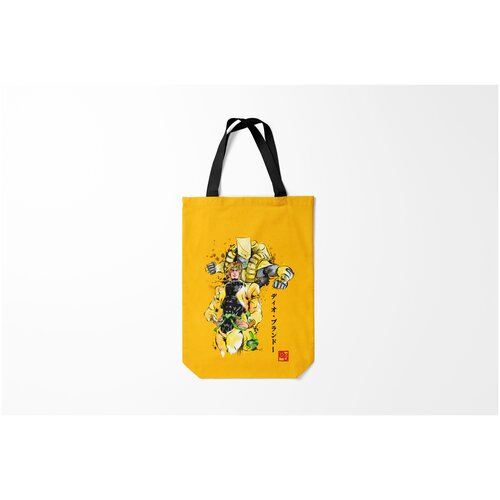 фото Сумка-шоппер / 31х42 см / аниме / jojo bizarre adventure за вардо на желтом burnettie