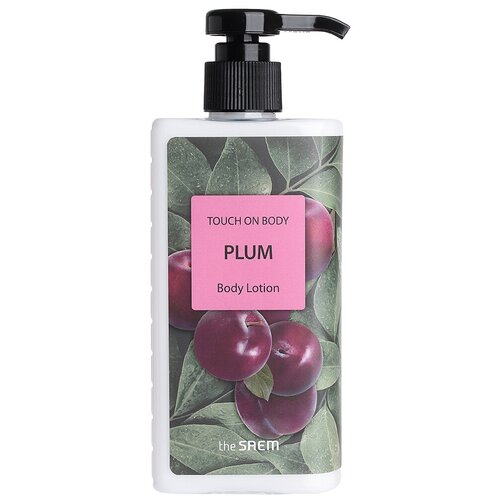 The SAEM TOUCH ON BODY Лосьон для тела сливовый TOUCH ON BODY Plum Body Lotion (300 мл) the saem touch on body лосьон для тела с экстрактом моринга touch on body moringa body lotion 300мл