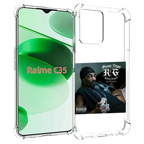 Чехол MyPads Snoop Dogg R&G (RHYTHM & GANGSTA) для Realme C35 / Narzo 50A Prime задняя-панель-накладка-бампер