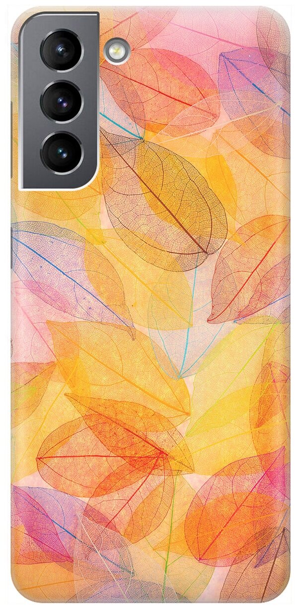 RE: PA Накладка Transparent для Samsung Galaxy S21 с принтом "Разноцветные листья"