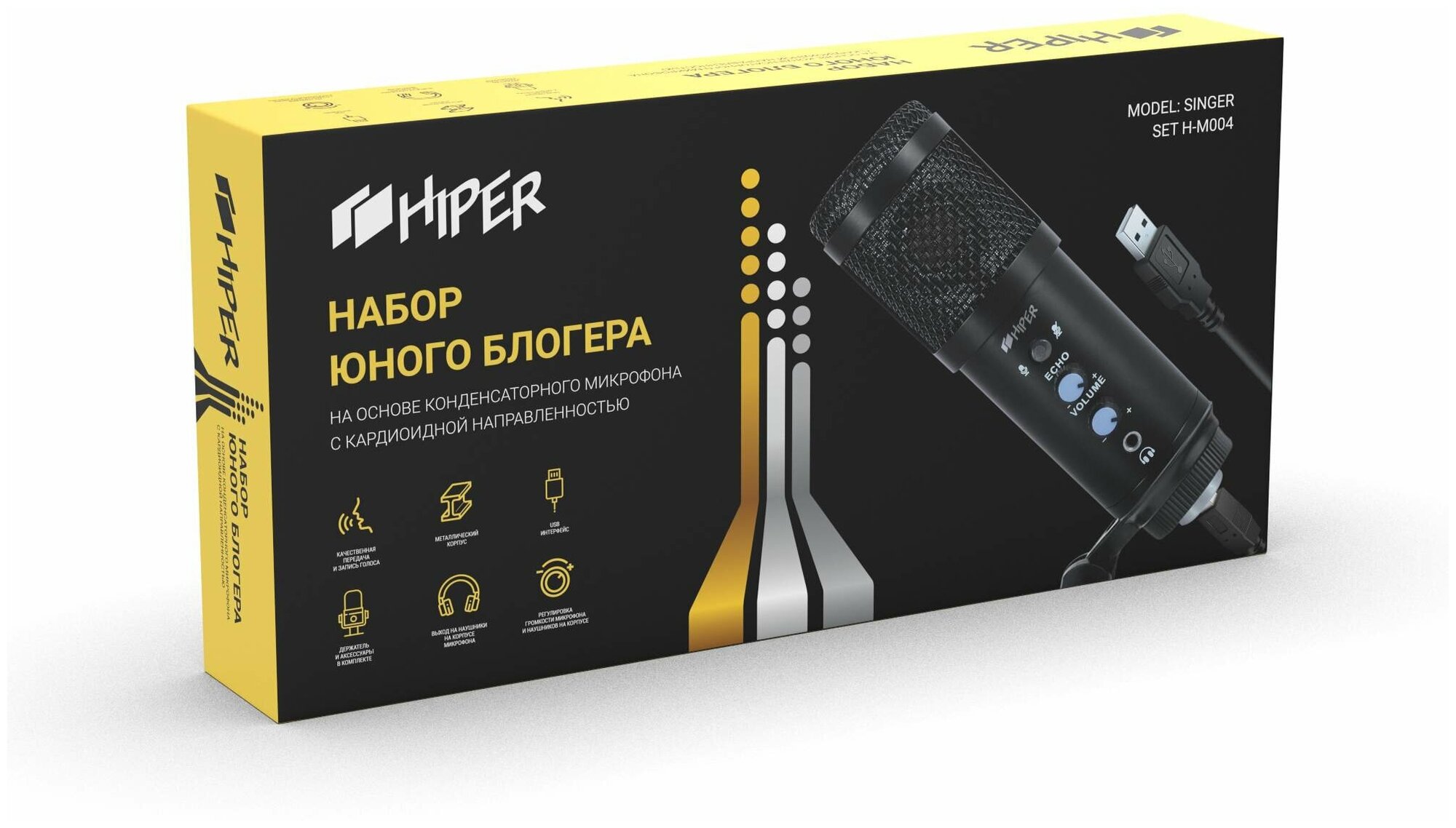 Микрофон проводной HIPER Singer set (H-M004)
