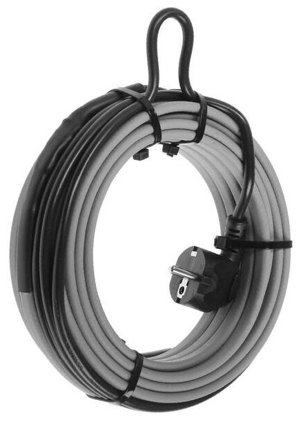 Саморегулирующийся греющий кабель SRL 16-2CR, 16 Вт/м, комплект, на трубу 8 м 6892544 - фотография № 1