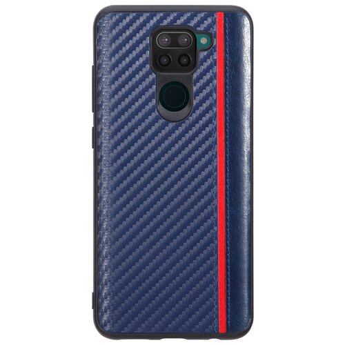 фото Чехол-накладка g-case carbon для xiaomi redmi note 9 синий