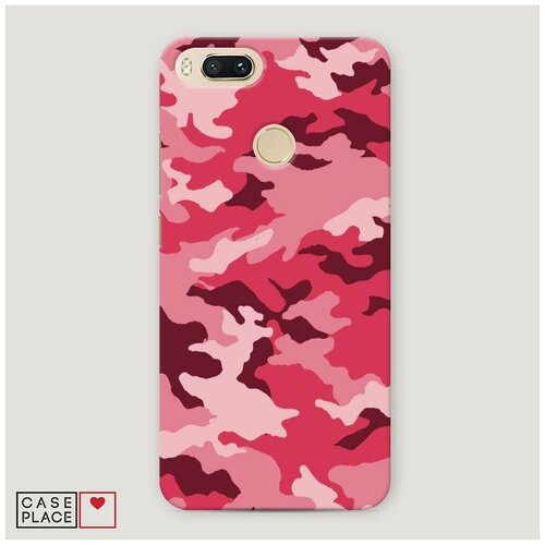фото Чехол пластиковый xiaomi mi a1 багровый камуфляж case place