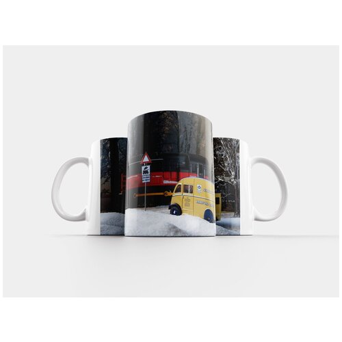 фото Кружка "модель поезда, зима, англия" 320 мл lotsprints
