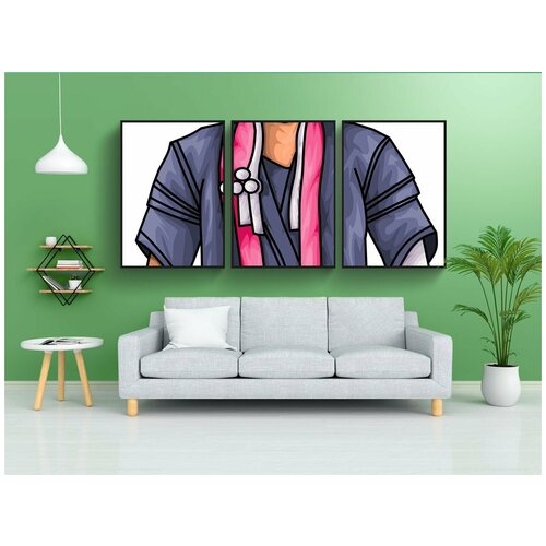 фото Набор модулных постеров для интерьера "бесплатные огонь, талисман, игра" 60x90 см. в тубусе, без рамки lotsprints