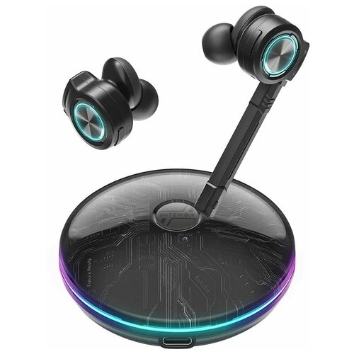 Беспроводные наушники BlitzWolf BW-FLB3 Gaming TWS Earbuds Black беспроводные игровые tws наушники usams xj13 gaming earbuds игровая подсветка dual mic enc