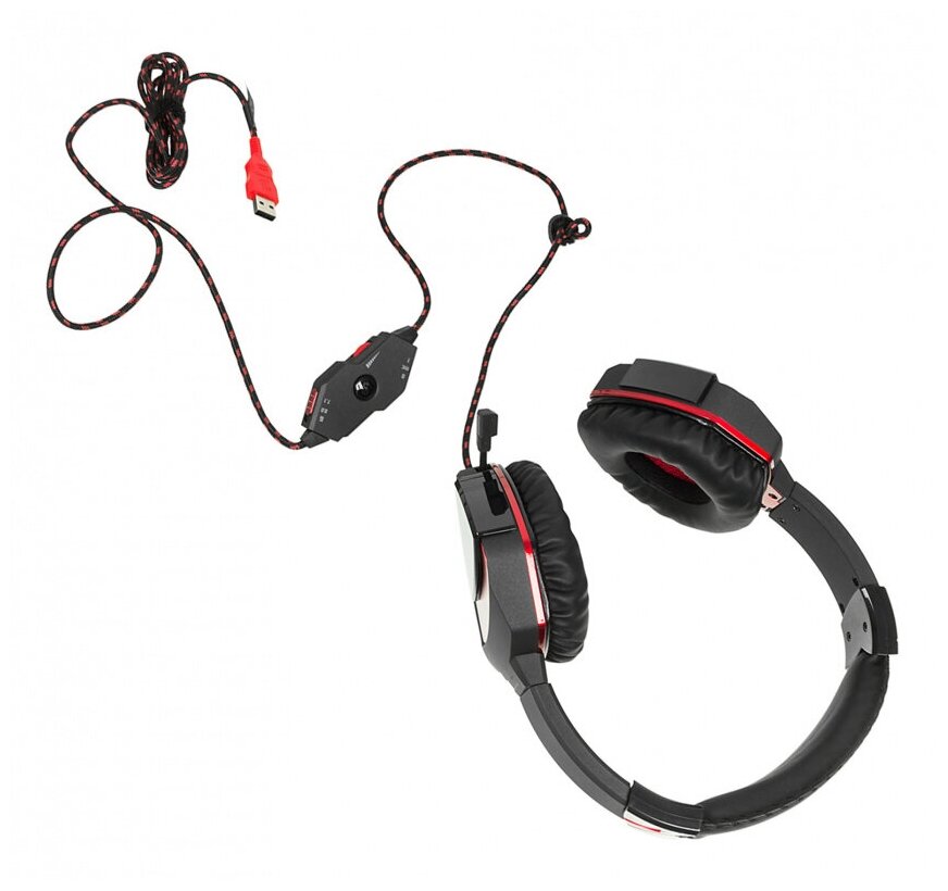 Наушники с микрофоном A4Tech Bloody G501 черный 2м мониторные оголовье G501 - фотография № 9