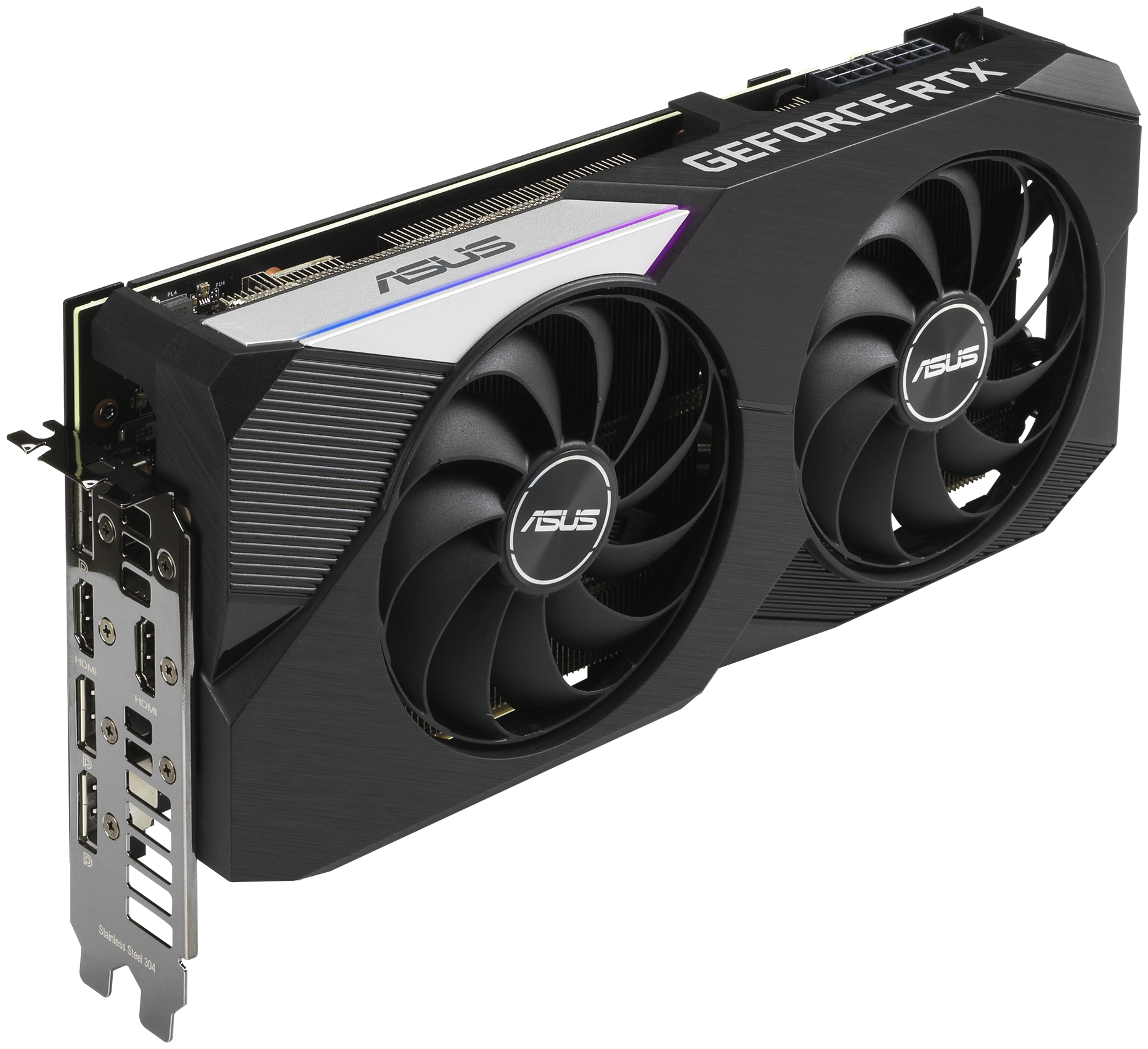 Видеокарта ASUS NVIDIA GeForce RTX 3070 , LHR, 8ГБ, GDDR6, OC, LHR, Ret - фото №6