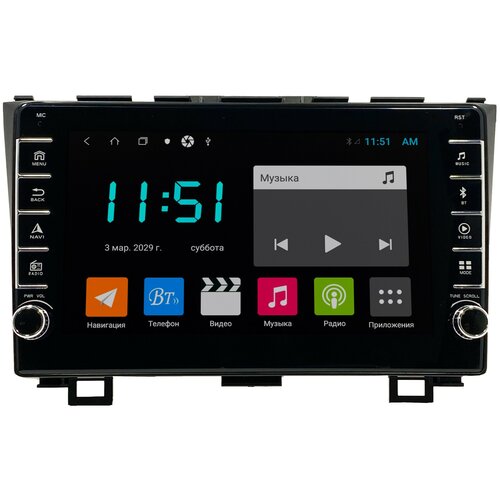 Штатная магнитола Zenith Honda CRV 2007-2013, Android 10, 4/64GB