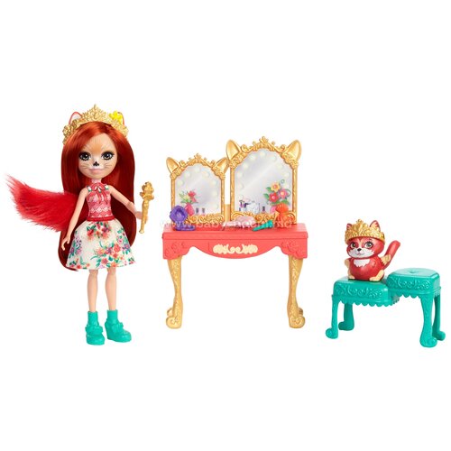 игровой набор mattel thomas Игровой набор Enchantimals кукла и питомец с аксессуарами, 15 см GJX35 викторианский туалетный столик