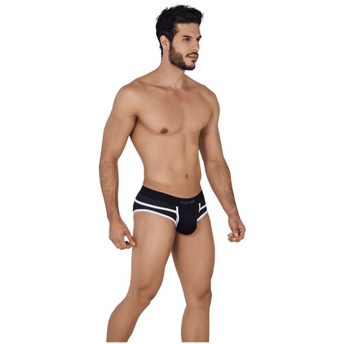 Мужские трусы брифы черные Clever CLASSIC PIPING BRIEF 062011 S (44)