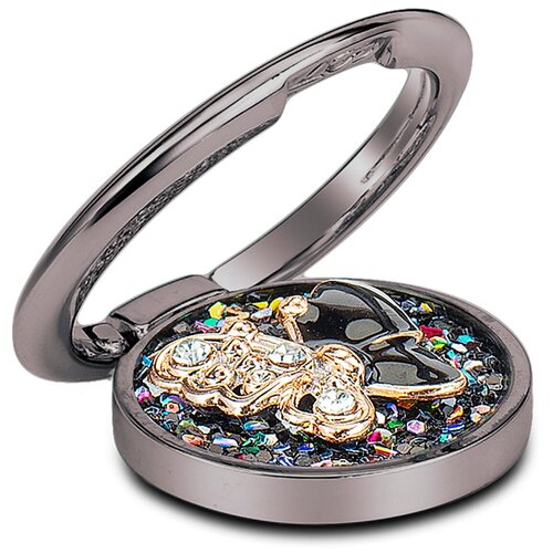 фото Кольцо держатель для телефона / бабочка / 36 мм черный luxcase