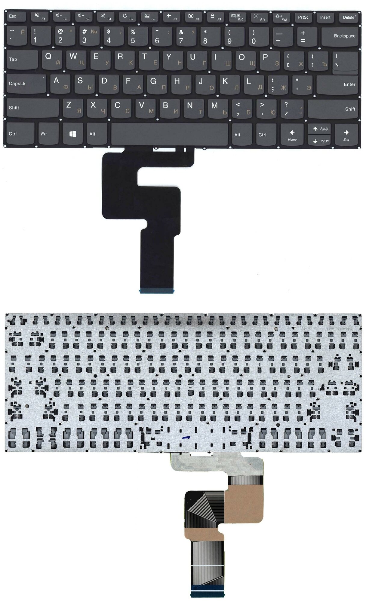 Клавиатура для ноутбука Lenovo Yoga 520-14IKB 720-15IKB черная арт 062788