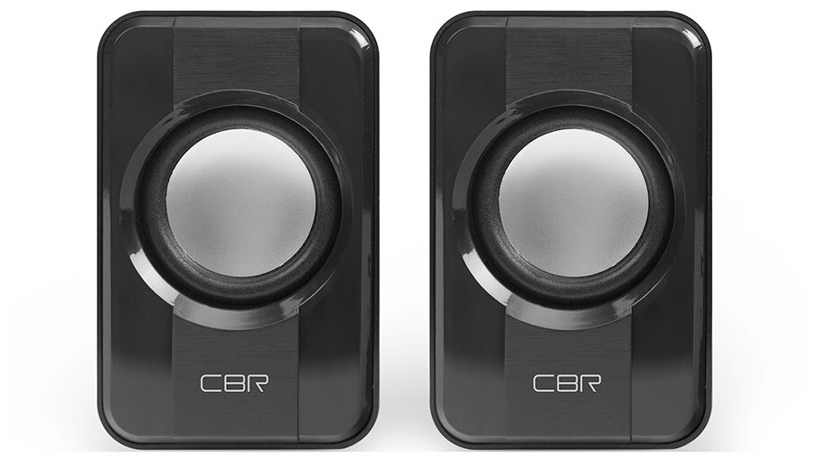 CBR CMS 336 Black, Акустическая система 2.0, питание USB, 2х3 Вт (6 Вт RMS), материал корпуса пластик, 3.5 мм линейный стереовход, регул. громк., длина кабеля 1 м, цвет чёрный - фото №5