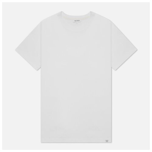 фото Мужская футболка norse projects niels standard regular fit белый , размер xxl