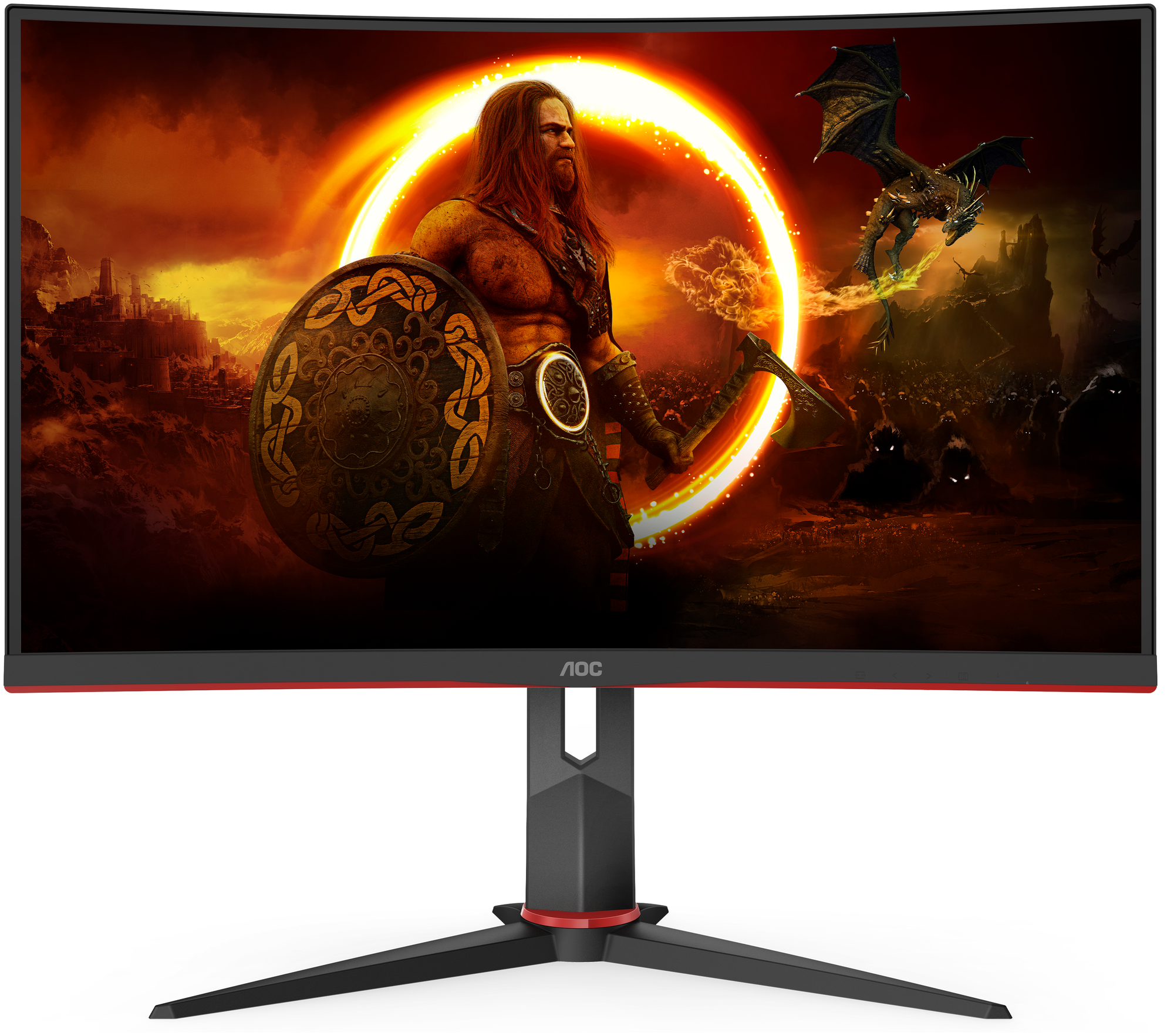 Монитор 27" AOC Gaming C27G2ZU черный VA 1920x1080 300 cd/m^2 1 ms HDMI DisplayPort Аудио USB