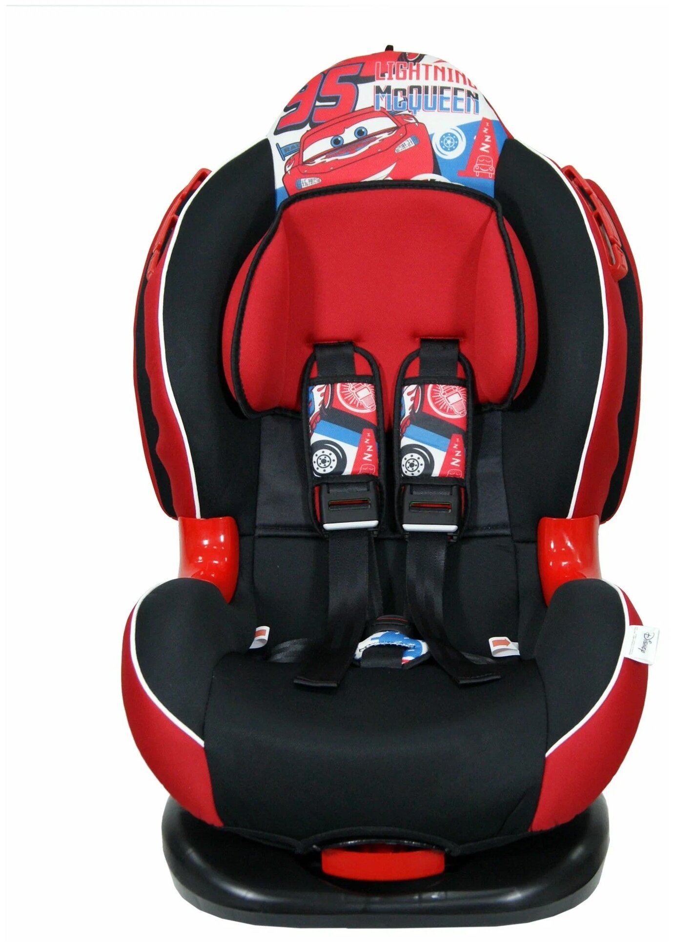 Автокресло Siger Disney Кокон "Тачки. Спидометр" Isofix, 9-25кг, красное - фото №6