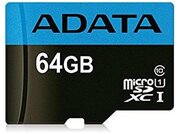 Карта памяти Adata microSDXC Premier Class 10 UHS-I U1 (85/25MB/s) 64GB + ADP