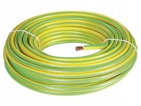 Провод электрический ПуГВ 1х10 мм2 Зелено-желтый, 10м - фотография № 3