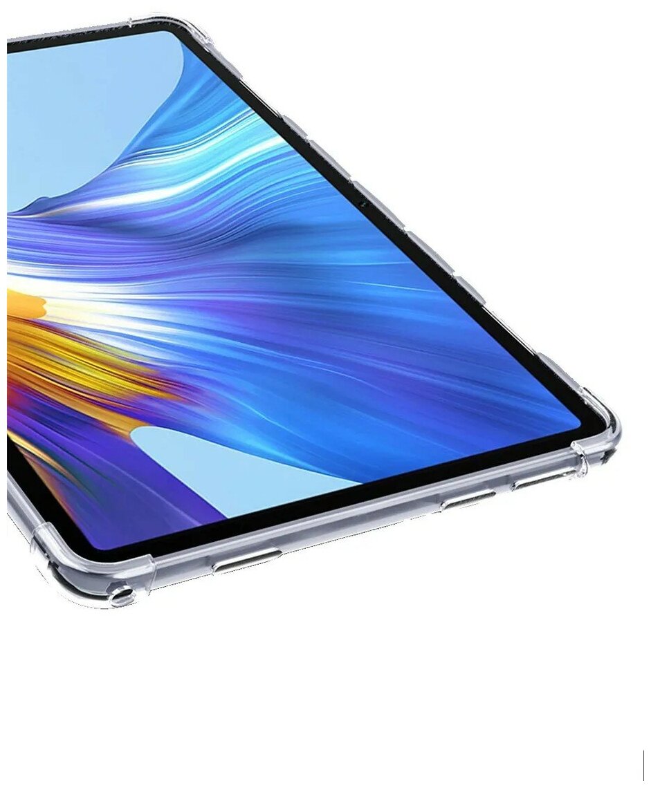 Чехол накладка противоударный силиконовый для HUAWEI MatePad (10.4) 2020, прозрачный — фото 1