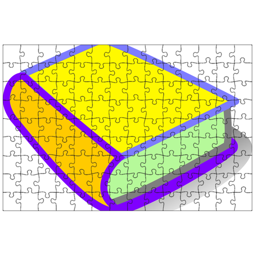 фото Магнитный пазл 27x18см."книга, роман, чтение" на холодильник lotsprints