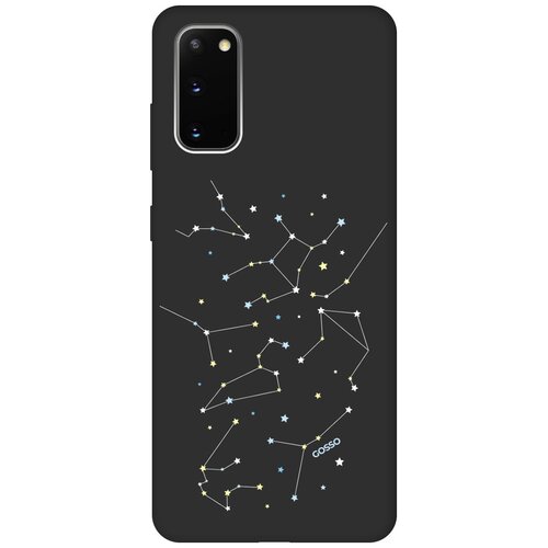 Ультратонкая защитная накладка Soft Touch для Samsung Galaxy S20 с принтом Constellations черная ультратонкая защитная накладка soft touch для samsung galaxy a01 с принтом constellations черная