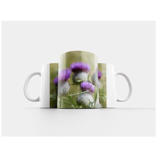 фото Кружка "шерсть головы ползучей чертополох, цветок, цвести" 320 мл lotsprints