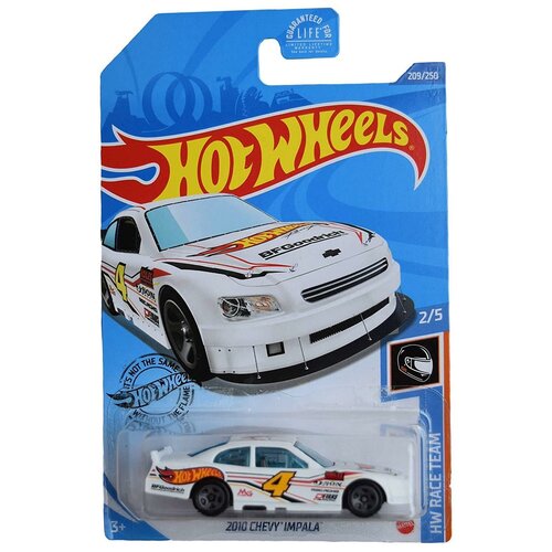 Hot Wheels Базовая машинка 2010 Chevy Impala, белая