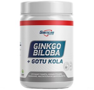 Пищевой продукт Geneticlab Nutrition Ginkgo Biloba+Gotu Kola, 270 г, 60 шт.