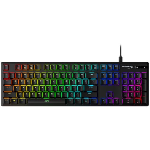 Игровая клавиатура HyperX Alloy Origins HyperX Aqua, черный, английская