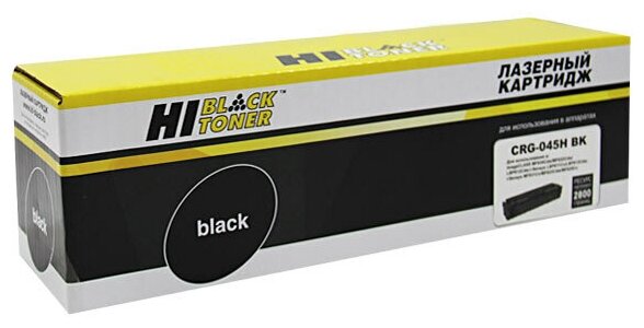 Картридж Hi-Black (HB-№045H BK) для Canon LBP-611/613/MF631/633/635, Bk, 2,8K