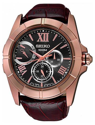 Наручные часы SEIKO, коричневый