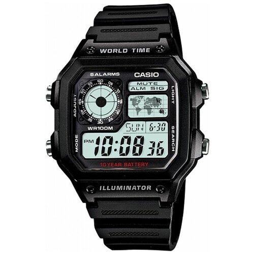 Наручные часы CASIO Collection Men, серый, черный casio ae 1100wd 1a