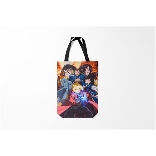 фото Сумка-шоппер / 31х42 см / аниме / стальной алхимик fullmetal alchemist brotherhood burnettie