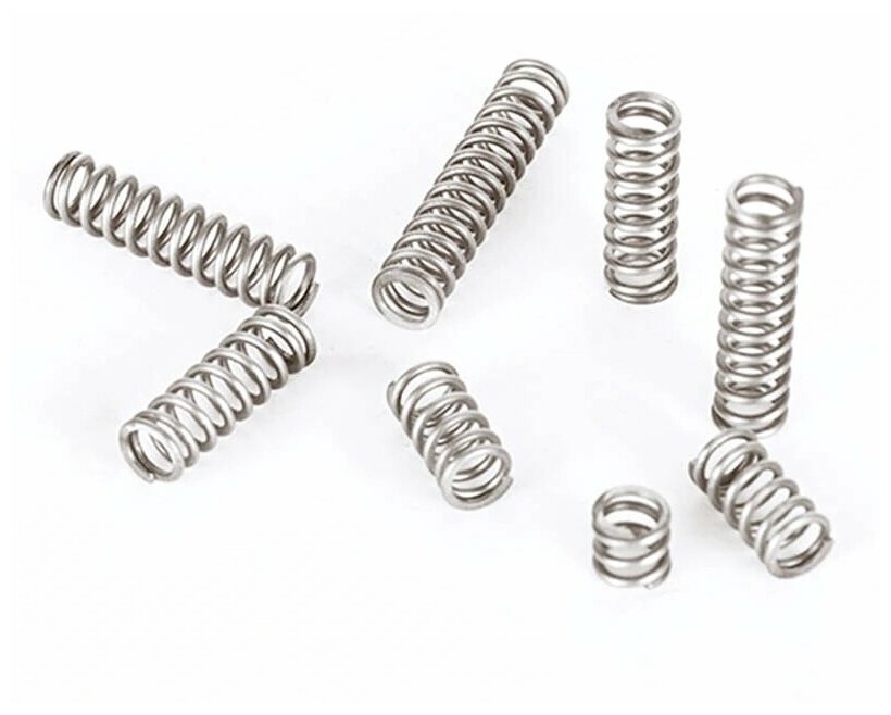 Пружина сжатия D=6,2; d=0,6; L=15 (10 шт. в упаковке)