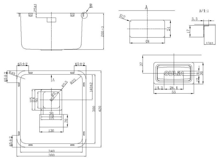 Кухонная мойка Oulin OL-0362