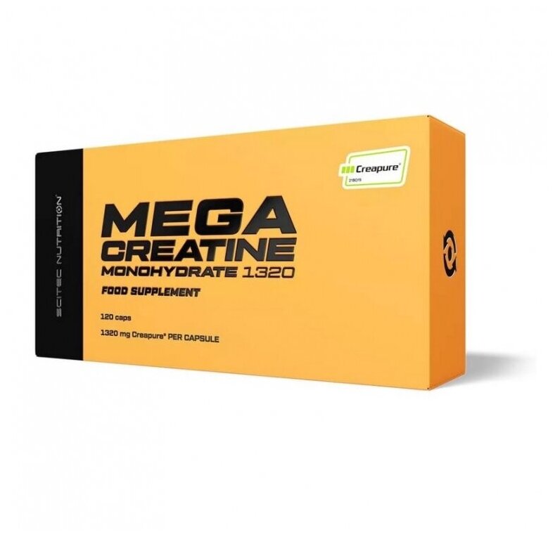 Scitec Nutrition Mega Creatine Monohydrate 1320 мг 120 капсул