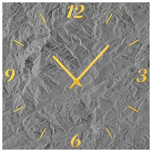 фото Svs настенные часы svs 3002864 серый рельеф