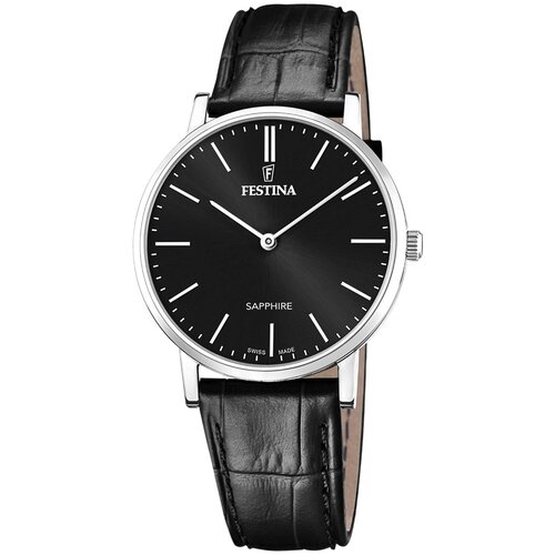 Наручные часы FESTINA Classics, черный, серебряный наручные часы festina classics серебряный черный