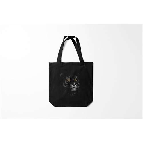 фото Сумка-шоппер / 40х40 см / звери / крупные кошки тигр burnettie