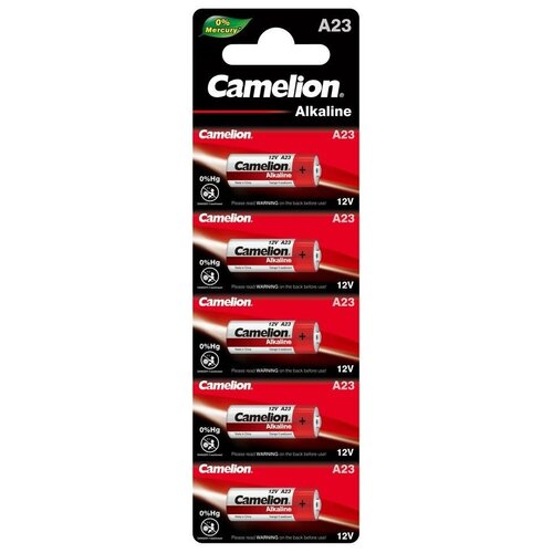 Батарейки Camelion BL-5 Mercury Free LR23 5 шт A23-BP5 12828 батарейки camelion r6 bl 4 48 шт