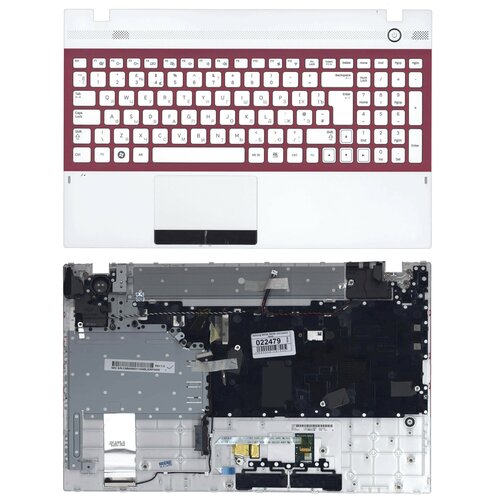 Клавиатура для ноутбука Samsumg CNBA5903075CBIL91760130 белая с белым топ-кейсом 329000₽