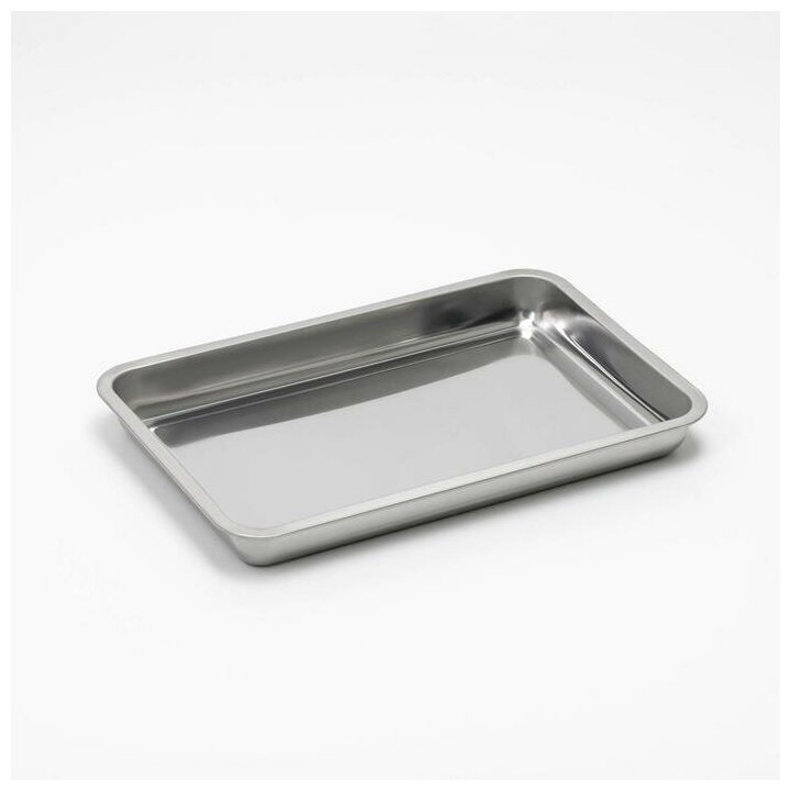 Форма для запекания, противень для духовки, посуда из нержавеющей стали, 45×30×4,8 см - фотография № 1