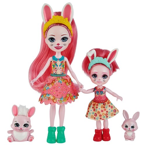 Игровой набор Enchantimals Сестрички с питомцами, HCF79-HCF84 Бри и Беделия Кроля