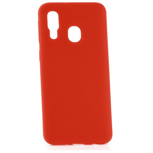 фото Чехол на samsung galaxy a40 2019 kruche silicone plain red кruче