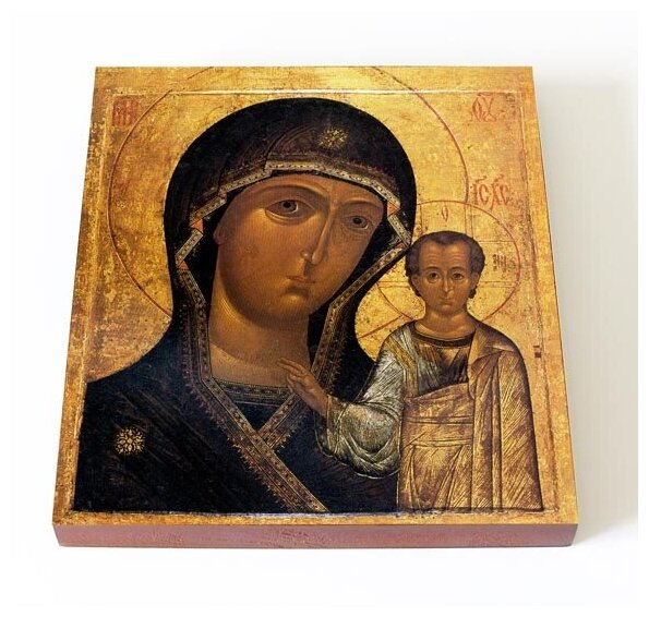 Казанская икона Божией Матери, 1649 г, печать на доске 14,5*16,5 см