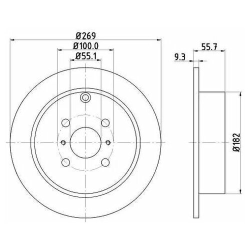 фото Тормозной диск nisshinbo nd1081k